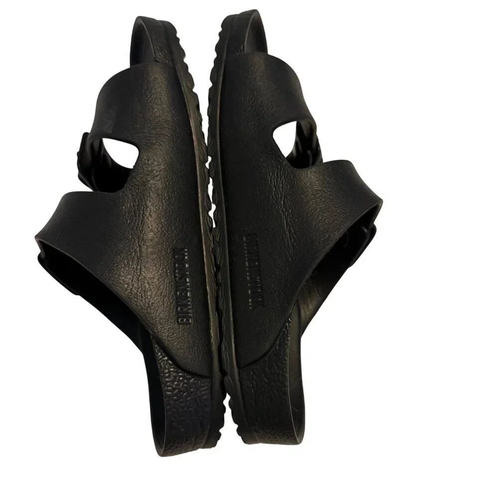 30 Youth 12 Birkenstock Arizona Essentials Black EVA Sandals Slides - Picture 8 of 9